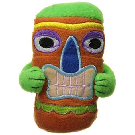 Tiki Dog Toy with Party Sound - Orange - Small - Walmart.com - Walmart.com