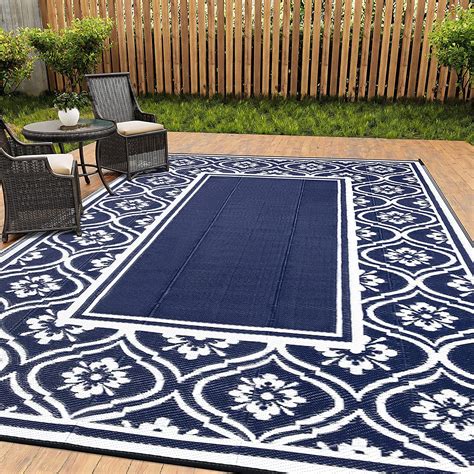 HUGEAR RV Outdoor Rug Waterproof Mat Outdoor Rugs 6'x9' for Patios ...