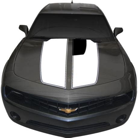 2010 - 2013 Camaro Anniversary 2 Color Hood Stripe - Stencils And ...