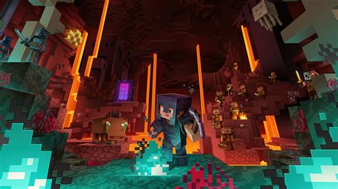 Explore the Nether in 4K - Download Minecraft Wallpaper!