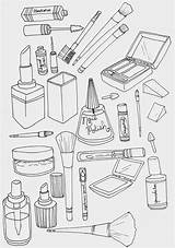 Collection Of Makeup Coloring Pages  Free Printable sketch template