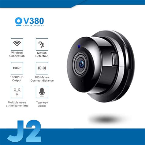 V380 J2 CCTV Small HD Hidden Camera Mini CCTV Camera Wifi CCTV V380 IP ...