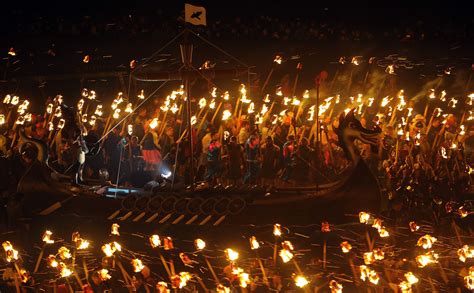 Up Helly Aa Viking festival in Shetland Islands