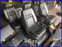 Range Rover P38 Black Full Leather Interior Seats Trim 94-02 Vgc 5 Bar ...