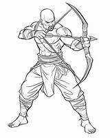 Historical Archers Coloring Pages sketch template