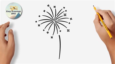 Drawing fireworks tutorial | How to draw fireworks | Easy Drawings BRO ...