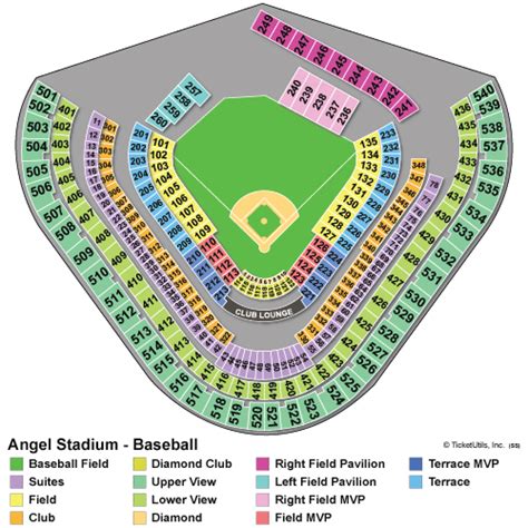 La Angels Stadium Seating Chart