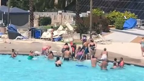 Video captures dust devil at Las Vegas Luxor hotel pool