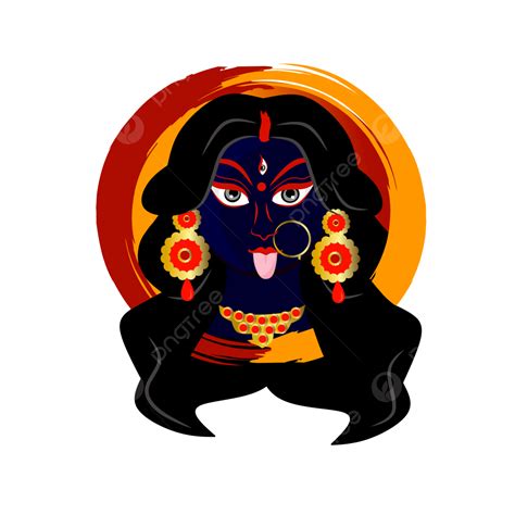 Kali Ma Idol Face For Diwali, Goddesse Kali Face For Indian Festival ...