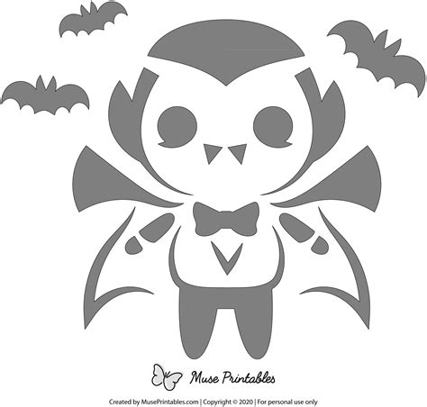 Vampire (Pumpkin Stencil - Pumpkin Pattern - Pumpkin Template - Jack-o ...