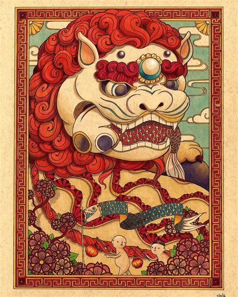 Felicia Chiao’s Vibrant, Fantastical Illustrations | Hi-Fructose Magazine | Chinese lion dance ...