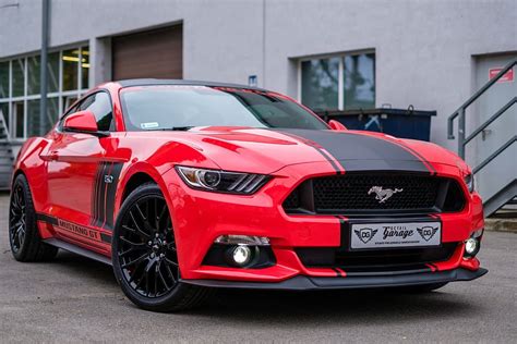 HD wallpaper: red and black Ford Mustang near house, Mustang, Gt, Usa ...