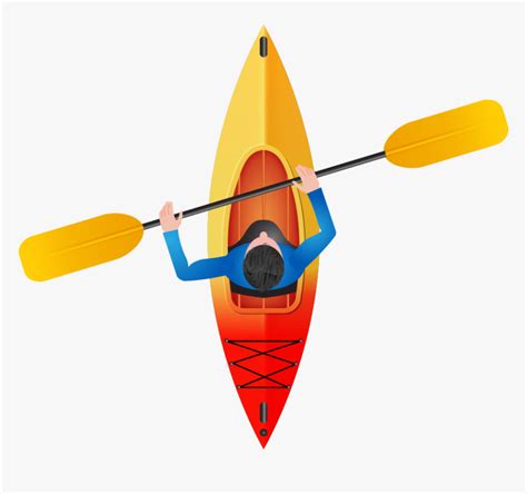 Clip Art Sea Kayak Canoe Image - Transparent Kayak Clipart, HD Png Download , Transparent Png ...