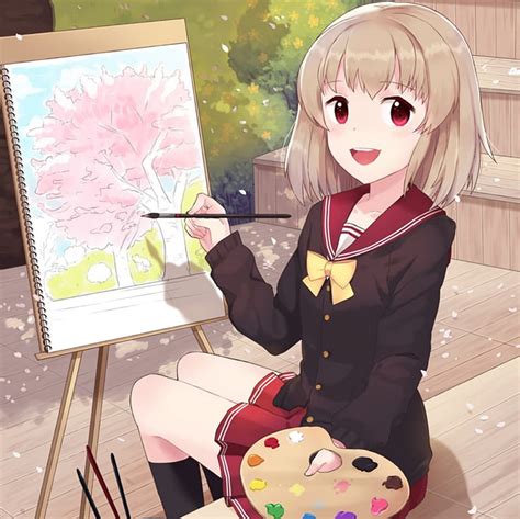 Anime Girl Painting