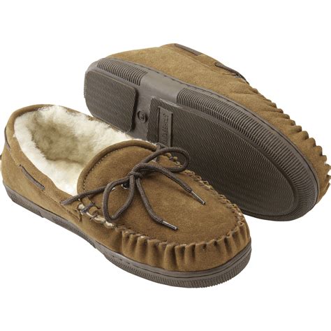 Staheekum Men's Leather Sheepskin Slipper Moccasins — Wheat | Slippers| Northern Tool + Equipment