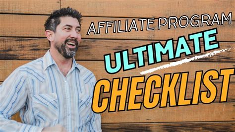 The 30+ Point Ultimate Checklist for Launching and Scaling an Affiliate Marketing Program - YouTube