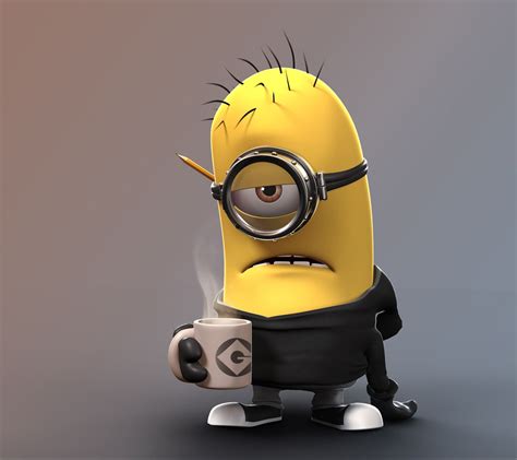 #grumpy #minion #cofffee www.minionsallday.com | Minions wallpaper, Minions funny, Minions