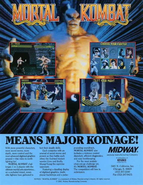 Mortal Kombat 1 (1992) The Arcade Version - Mortal Kombat Secrets