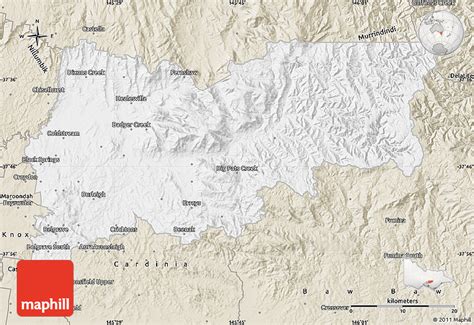 Classic Style Map of Yarra Ranges