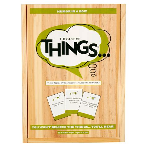 PlayMonster's Game of Things Humor in a Box! Classic Card Game for Ages ...