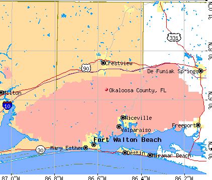 Okaloosa County, Florida detailed profile - houses, real estate, cost of living, wages, work ...