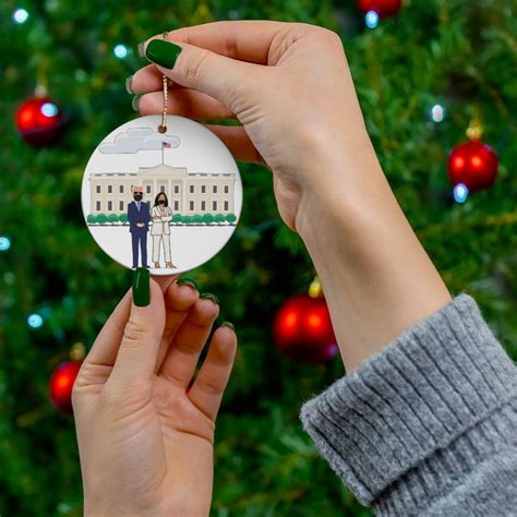 President Joe Biden VP Kamala Harris White House Ornament - Etsy | Personalized christmas ...