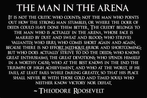 Aliexpress.com : Buy Theodore Roosevelt Man In The Arena Poster ...