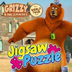 Grizzy and the Lemmings World Tour Jigsaw Puzzle