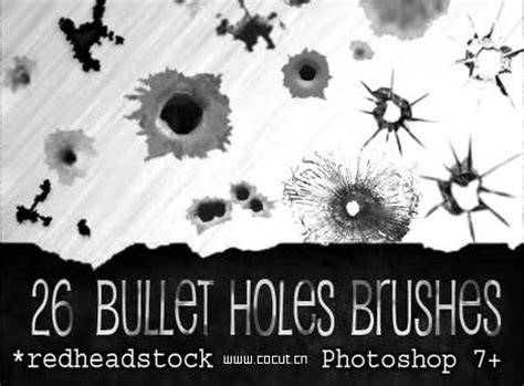 15 Photoshop Bullet Hole PSD Images - Bullet Hole Photoshop Brush ...