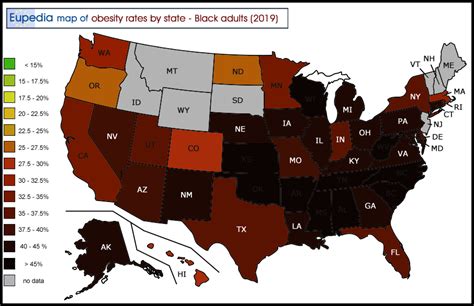 Obesity Rates By State Map - United States Map