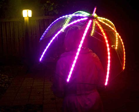 LED umbrella wins wearable electronics prize