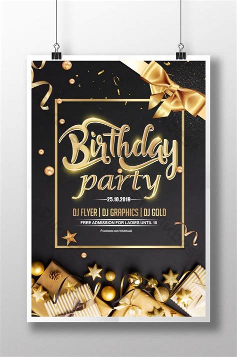 Celebrating birthday party poster | PSD Free Download - Pikbest