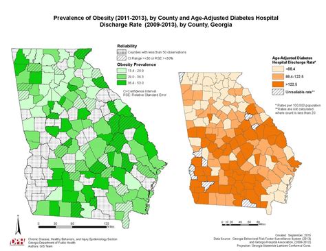 GIS Exchange|Map Details - Prevalence of Obesity (2011-2013), by County ...