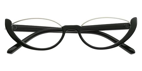 Valley Black Cat Eye Retro Plastic Eyeglasses | Muukal.com