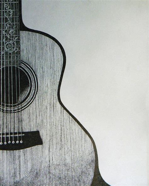 Pen and Ink guitar drawing Guitar Sketch, Guitar Drawing, Guitar ...