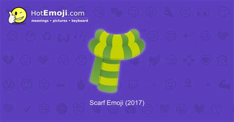 🧣 Scarf Emoji Meaning with Pictures: from A to Z