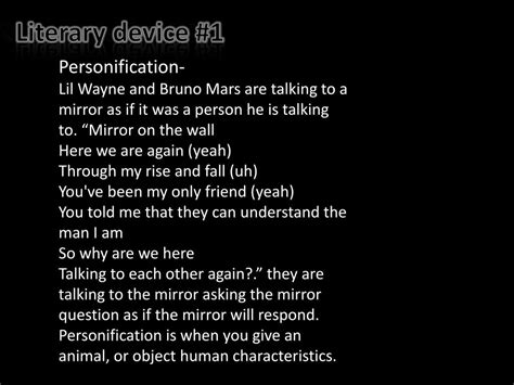 PPT - Mirror Lil Wayne Ft Bruno Mars PowerPoint Presentation, free ...