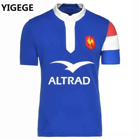 YIGEGE 2019 2020 France HOME Alternate Rugby Shirt Rugby Jerseys France Shirt League jersey ...