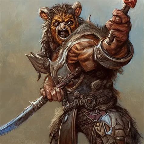 A D&D Bugbear Ranger, portrait artwork by Craig | Stable Diffusion | OpenArt