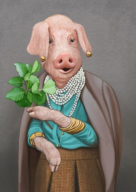 19 Best Pig art images in 2020 | Anthropomorphic, Animal art, Pet portraits