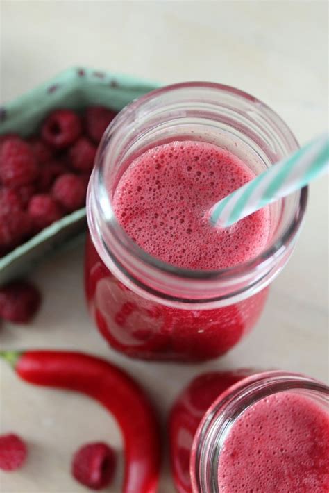 Spicy frambozen smoothie! - Healthyfoodie