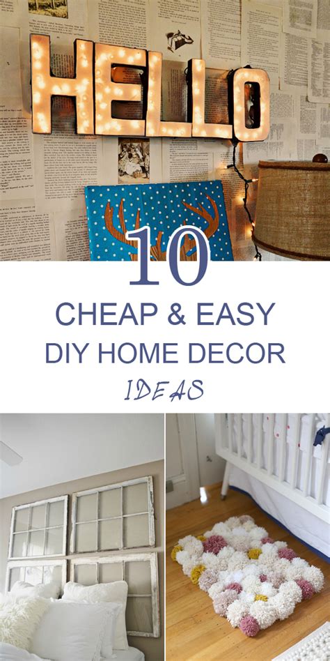 10 Cheap and Easy DIY Home Decor Ideas - Frugal Homemaking