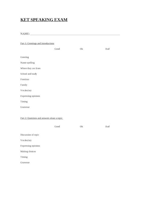 (DOC) Ket Speaking Exam Marking Sheet - DOKUMEN.TIPS