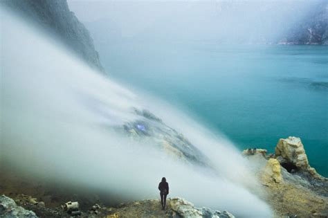 This Indonesian volcano is filled with mesmerizing blue fire