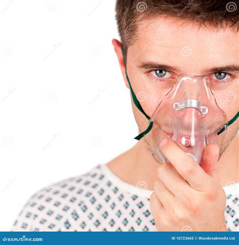 Young patient with mask stock image. Image of mask, profile - 10723665