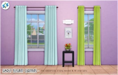 Allisas Simming Adventures: Simply Elegant Curtains • Sims 4 Downloads ...