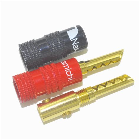 Nakamichi BFA banana plug Speaker Cable & Wire Connectors 24K Gold Plated N0544E | Nakamichi Plugs