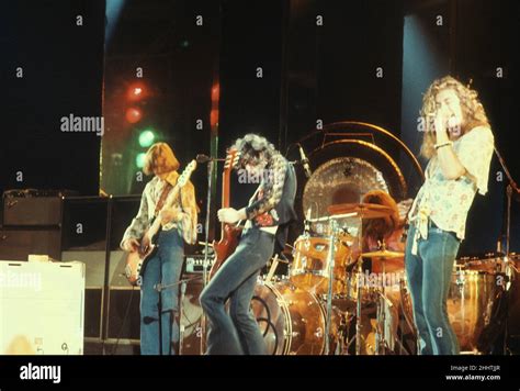 Led Zeppelin on stage circa 1970's Credit: Jeffrey Mayer / Rock ...