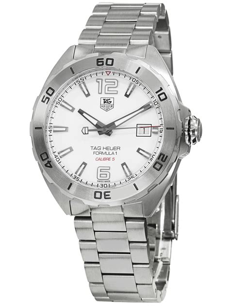 TAG Heuer - Tag Heuer Formula 1 White Dial Stainless Steel Me'ns Watch ...