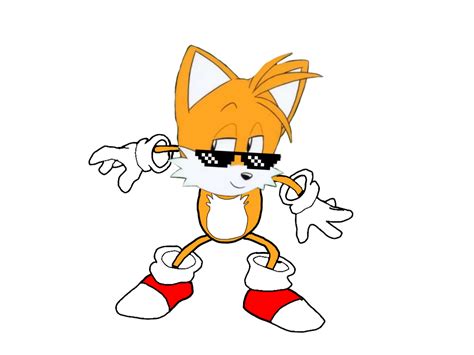 Tails doing CD pose or something idk by TailsHub1992 on DeviantArt